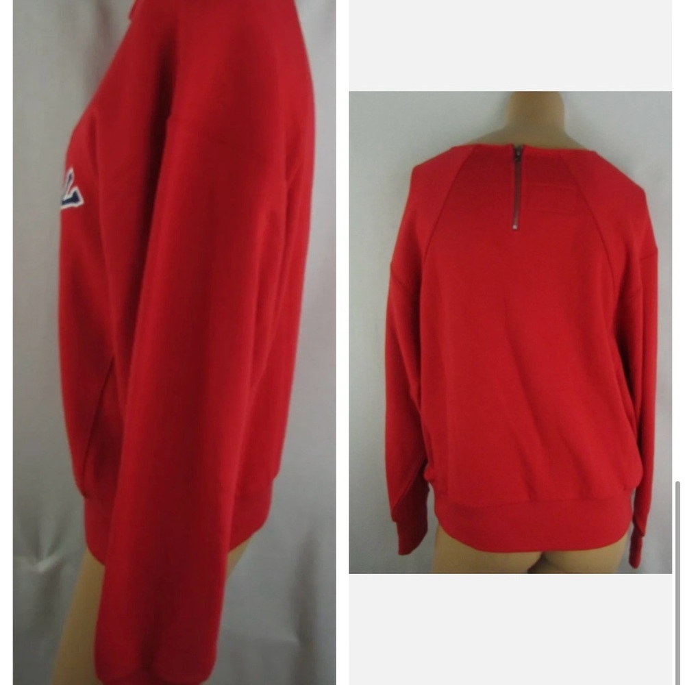 ANGELS MLB G-III 4her Women's Long Sleeve Pullover Logo Sweatshirt - Picture 2 of 3